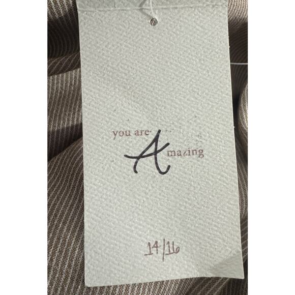 A Beautiful Soul dress women's 14/16 short sleeve Elastic Waist V-neck NEW - Picture 6 of 6